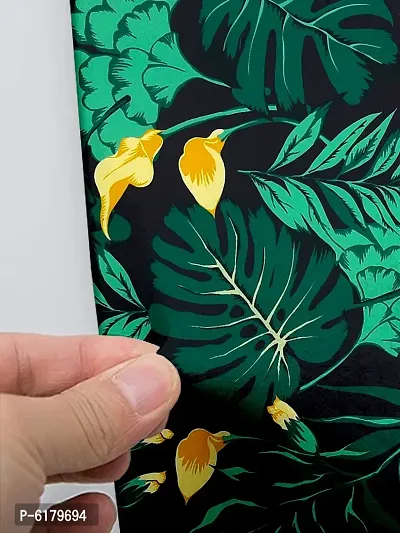 Polyester Green Floral Print Printed Air Conditioning Dust Cover, Folding AC Cover, Split for 1.5 Ton Indoor Unit-thumb4