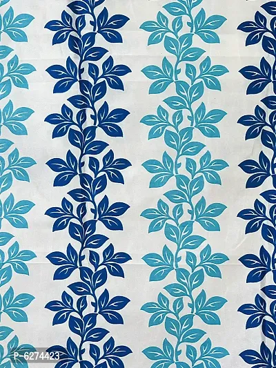 Fancy Curtain Polyester Door Pack of 2 Blue-thumb5