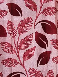 Fancy Curtain Polyester Door Pack of 2 Maroon 3-thumb4