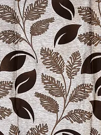 Fancy Curtain Polyester Door Pack of 2 Brown 3-thumb4