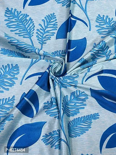 Fancy Curtain Polyester Door Pack of 2 Blue 4-thumb4