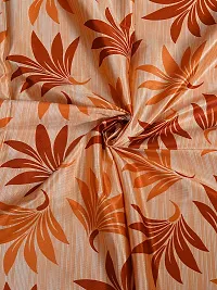 Fancy Curtain Polyester Door Pack of 2 Orange 1-thumb3