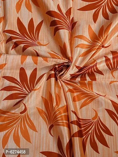 Fancy Curtain Polyester Door Pack of 2 Orange 1-thumb4