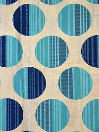 Fancy Curtain Polyester Long Door Pack of 2 Blue 3-thumb4