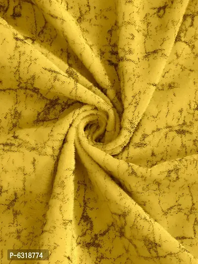 Stylish Yellow Velvet Door Curtains- Pack Of 2-thumb4