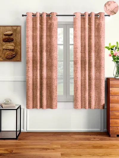 Pack of 2- Velvet Window Curtains