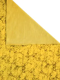 Designer Yellow Velvet Window Curtains - Pack Of 2-thumb4
