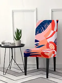Comfortable Polyester Printed Chair Covers- Pack Of 4-thumb1