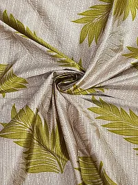 Cortina Durable & Stylish 100% Polyester Floral Jhalar Pattern Curtains ? Metal Grommets ? Easy Fitting Over Window ? Bedroom Living Room Kids Room Hall Kitchen ? 5 Ft Set of 2 ? Green 2?-thumb3