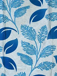 Cortina Floral Print Polyester Jhalar Pattern Curtains with Metal Eyelet ? Ready to Fit ? Reusable Fabric ? Bedroom Living Room Kids Room Hall Kitchen Office ? 7 Feet Set of 2 ? Blue-thumb4