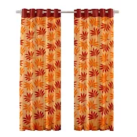 Cortina Polyester Fabric Eyelet Long Door Curtain for Bedroom, Living Room-Set of 2-9ft-thumb1