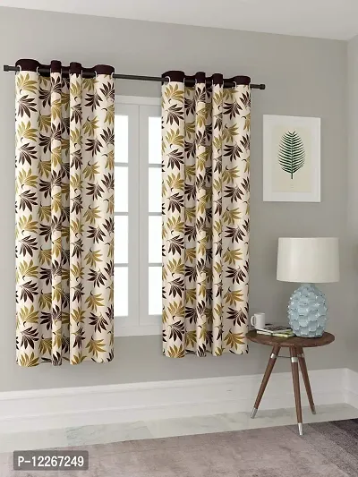 Cortina Polyester Fabric Eyelet Long Door Curtain for Bedroom, Living Room-Set of 2-9ft.-thumb0