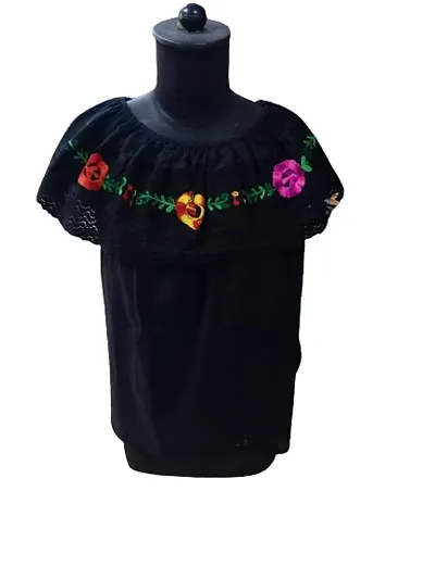 Elegant Embroidered Top For Women