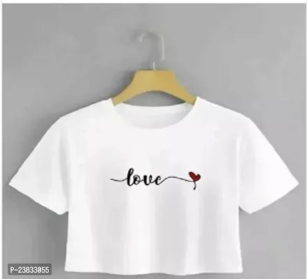 Stylish Fancy Designer Cotton Printed T-Shirts For Women-thumb0