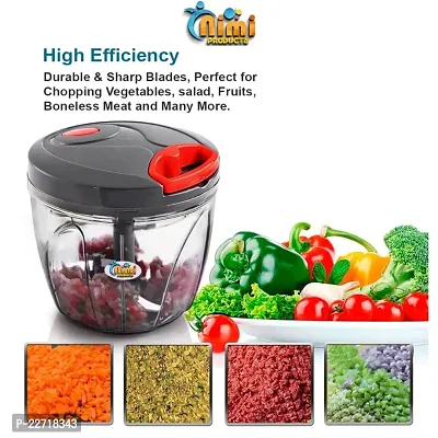 Vegetable Chopper For Kitchen for Chopping vegetables fruits dryfruits 900 ml 6 Sharp Blades NIMI PRODUCTS-thumb2