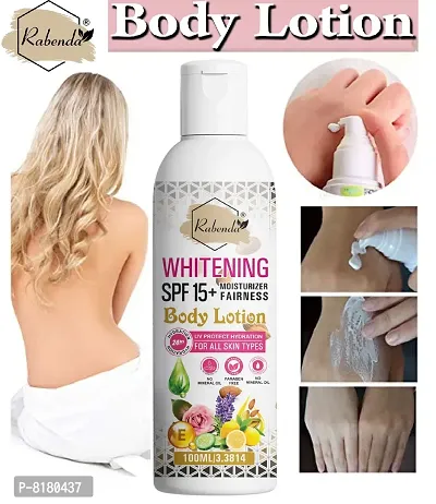 Rabenda Whitening Body Lotion On Spf15+ Skin Lighten And Brightening Body Lotion Cream - 100 ml-thumb0
