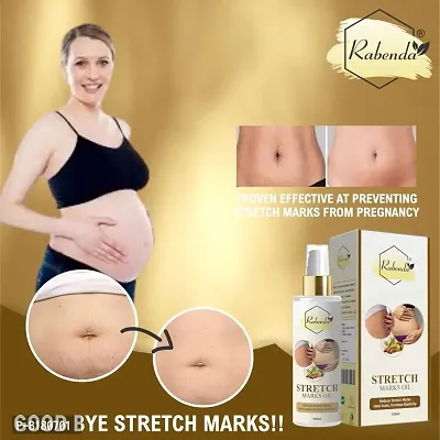 Rabenda Present Repair Stretch Marks Removal - Natural Heal Pregnancy Breast, Hip, Legs- 100 ml-thumb2