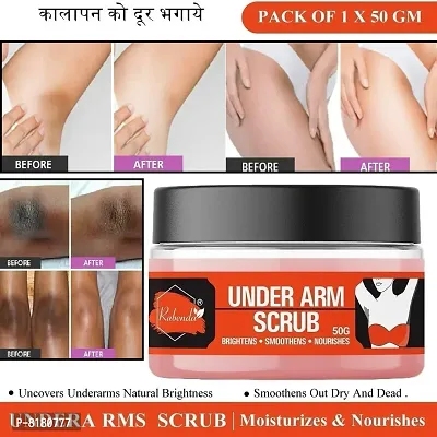 Rabenda Under Arm Scrub Blend Of Coconut Oil And Coconut Shell Powder Brightens Softens Nourishes And Smoothens Your Underarms Scrub - 50 Grams-thumb0