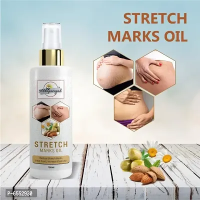 Abhigamyah Stretch Care Oil to Minimize Stretch Marks and Even Out Skin Tone - Blend of 6 Oils with Rosehip Calendula and Sea Buckthorn Oils - No Parabens, Silicones, Mineral Oil and Color - 100mL pack of 3-thumb4