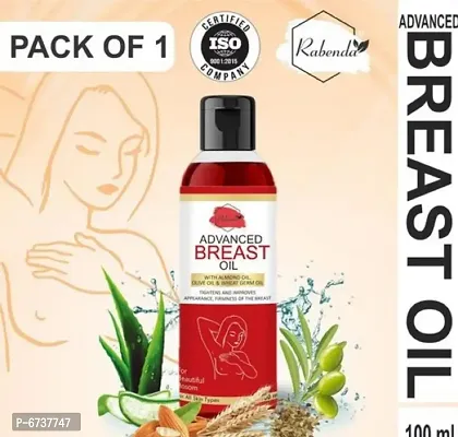 RABENDA Release Breast Destressing Oil for Women- ALMOND OIL,OLIVE OIL  WHEAT GERM OIL - Relieves Stress Caused by Wired Bra and Breast toner massage oil 100% natural which helps in growth pack 1-thumb0