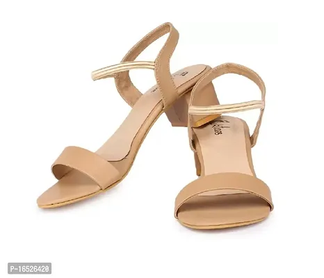 Stylish Brown Synthetic Solid Heels For Women