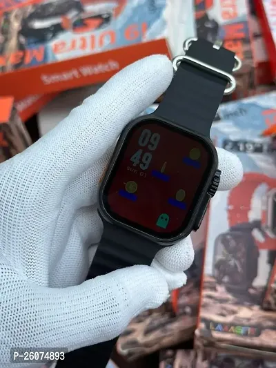 Original Series 9 Ultra Max Smartwatch ( black )  Big Full Screen 2.19 inch Display Bluetooth Calling Smart watch-thumb0