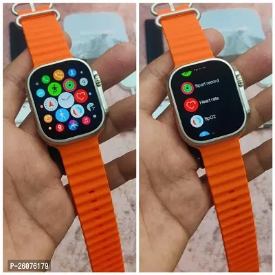 Original Series 9 Ultra Max Smartwatch ( orange )  Big Full Screen 2.19 inch Display Bluetooth Calling Smart watch