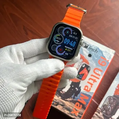 Original Series 9 Ultra Max Smartwatch ( orange )  Big Full Screen 2.19 inch Display Bluetooth Calling Smart watch