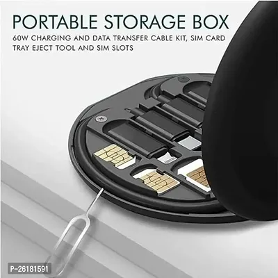 Original Multi USB Charging Adapter Cable Kit, USB C to Lighting Adapter , Conversion Set USB A  Type C to Male Micro/Type C/Lightning, Data Transfer, Card Storage, Tray Eject Pin, Phone Holder