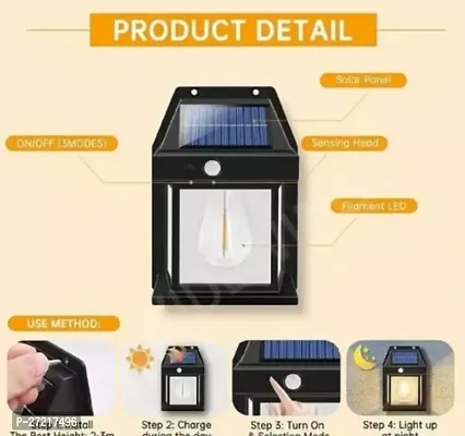 SOLAR WALL BULB LAMP Solar Wall Lamp Outdoor Waterproof Up and Down Lighting-thumb0