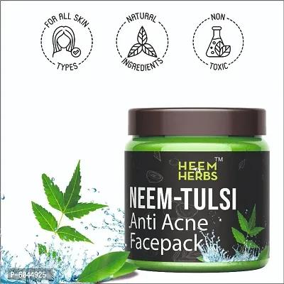 HEEM and HERBS Neem Tulsi Anti Acne Facepack Pack of 2