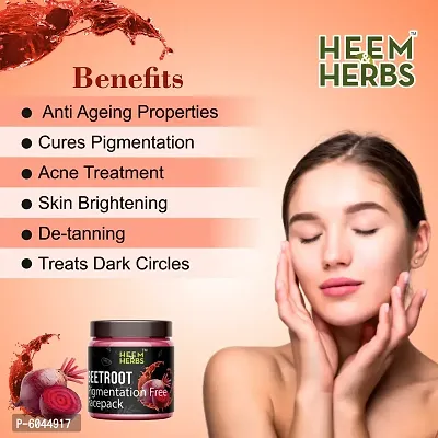 HEEM and HERBS Beetroot Pigmentation Free Facepack Pack of 2-thumb2