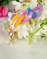 HADIE Bracelet for Girls Kids Jewellery with Unicorn Charm Bracelet Colourful Adjustable-thumb2