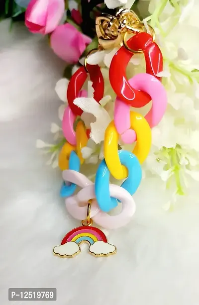 HADIE Bracelet for Girls Kids Jewellery with Rainbow Charm Bracelet Colourful Adjustable-thumb3