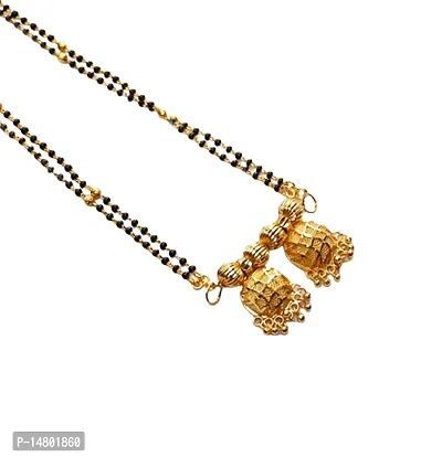 Trendy Women Brass Golden Plated Mangalsutra