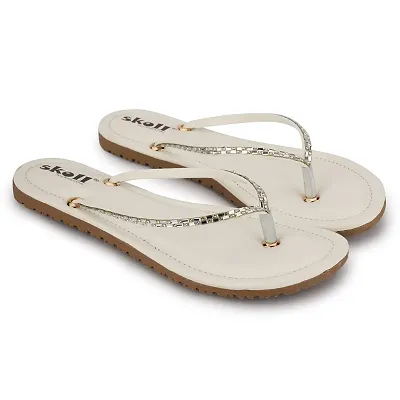 Buy Women Stylish Trending and Comfort Slippers for Women Beige