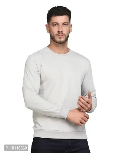 Full sleeve solid outlet men's sweatshirt