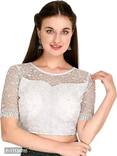 Stylish Fancy Designer Soft Silk Stitched Blouses For Women-thumb0