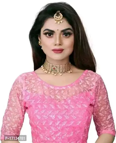 Stylish Fancy Designer Net Stitched Blouses For Women-thumb0