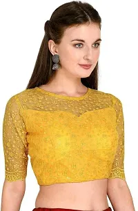 Stylish Fancy Designer Soft Silk Stitched Blouses For Women-thumb3