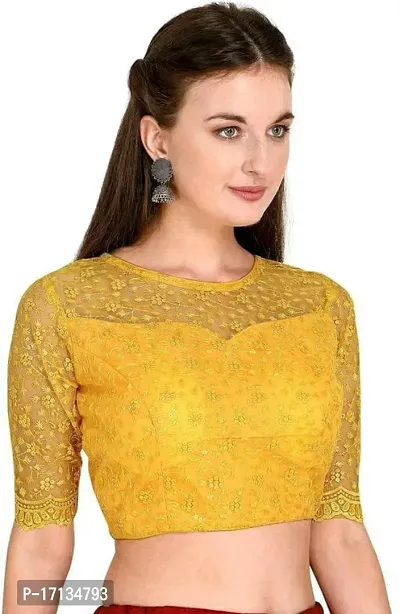 Stylish Fancy Designer Soft Silk Stitched Blouses For Women-thumb4