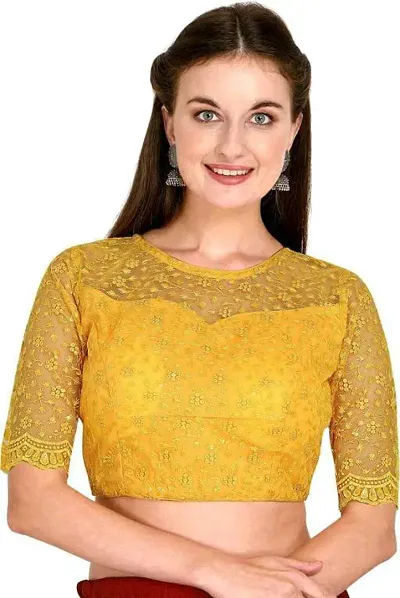 Stylish Fancy Designer Soft Silk Stitched Blouses For Women