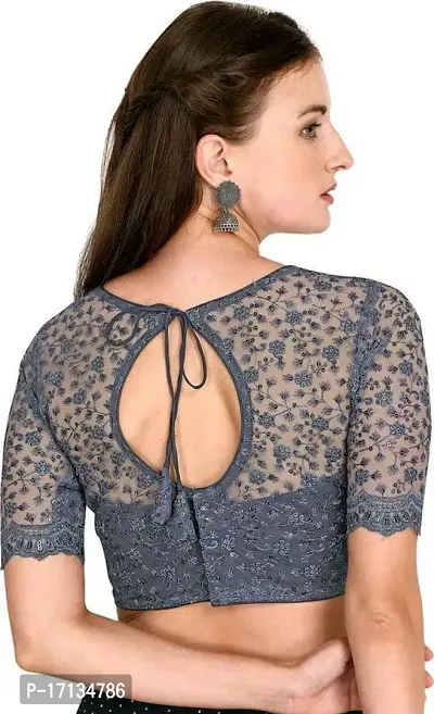Stylish Fancy Designer Soft Silk Stitched Blouses For Women-thumb3