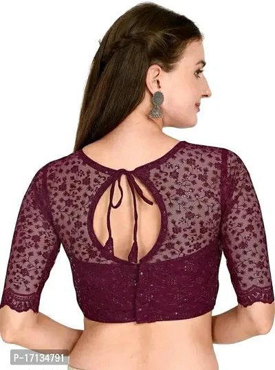 Stylish Fancy Designer Soft Silk Stitched Blouses For Women-thumb2