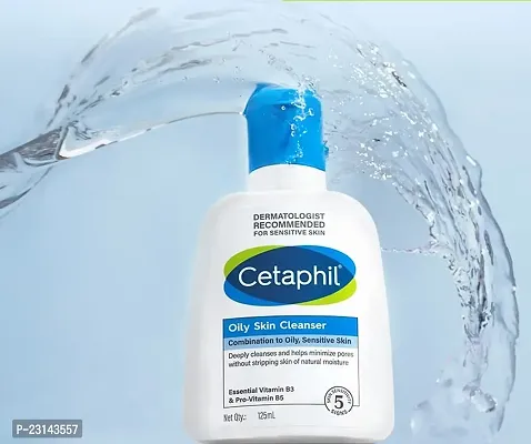 Cetaphil Oily Skin Cleanser , Daily Face Wash for Oily, Acne prone Skin , Gentle Foaming, 125ml