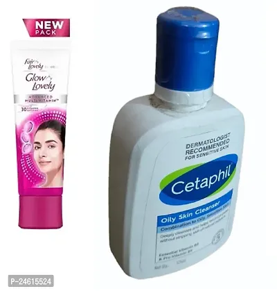 Cetaphil Oilly Skin Cleanser125ml,Face Cream Fair Lovely  25gm-thumb0