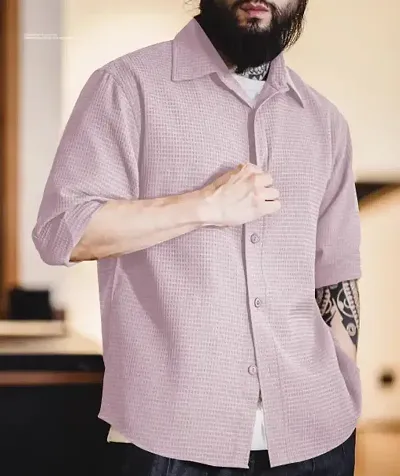 Stylish Cotton Solid Casual Shirt For Men