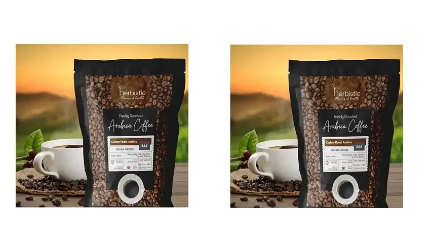 Herbistic Drip Coffee Bags with 100 percent Pure Arabica Coffee Powder Roast and Ground Coffee pack of two