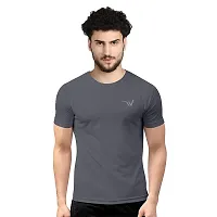 V2 FASHION Men's Round Neck Half Sleeves Regular Dry Fit Gym Sports T-Shirt {Pack of 2}-thumb2