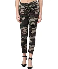 V2 FASHION Women's Skinny Fit Track Pants (Pack of 2) Size 26 to 30 (Army-Coffe Army)-thumb4